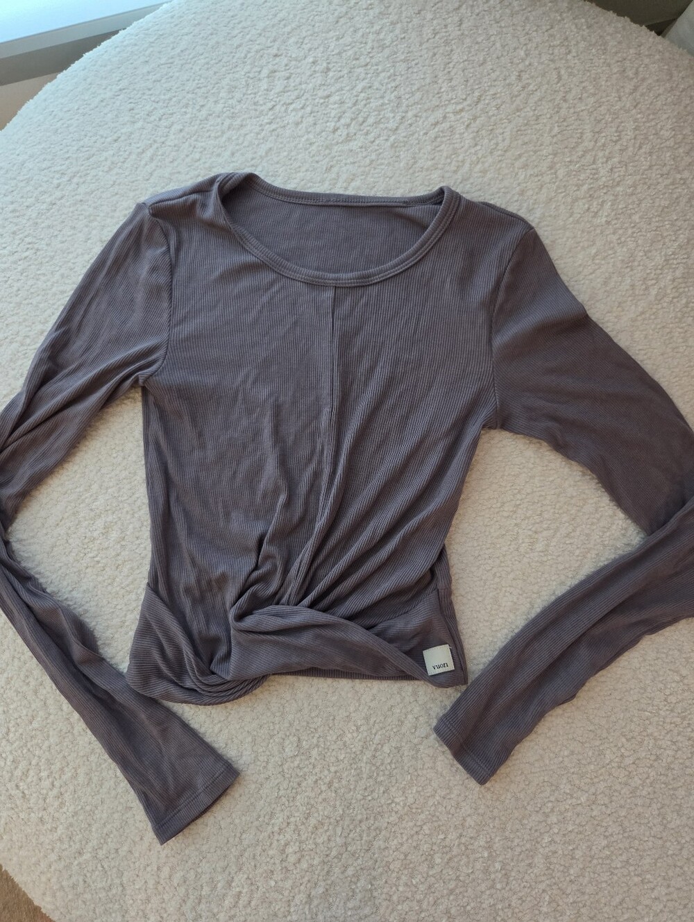 Vuori Long Sleeve Twist Front Top